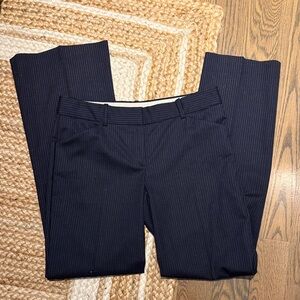 Theory Trousers Navy Pinstripe Size 4